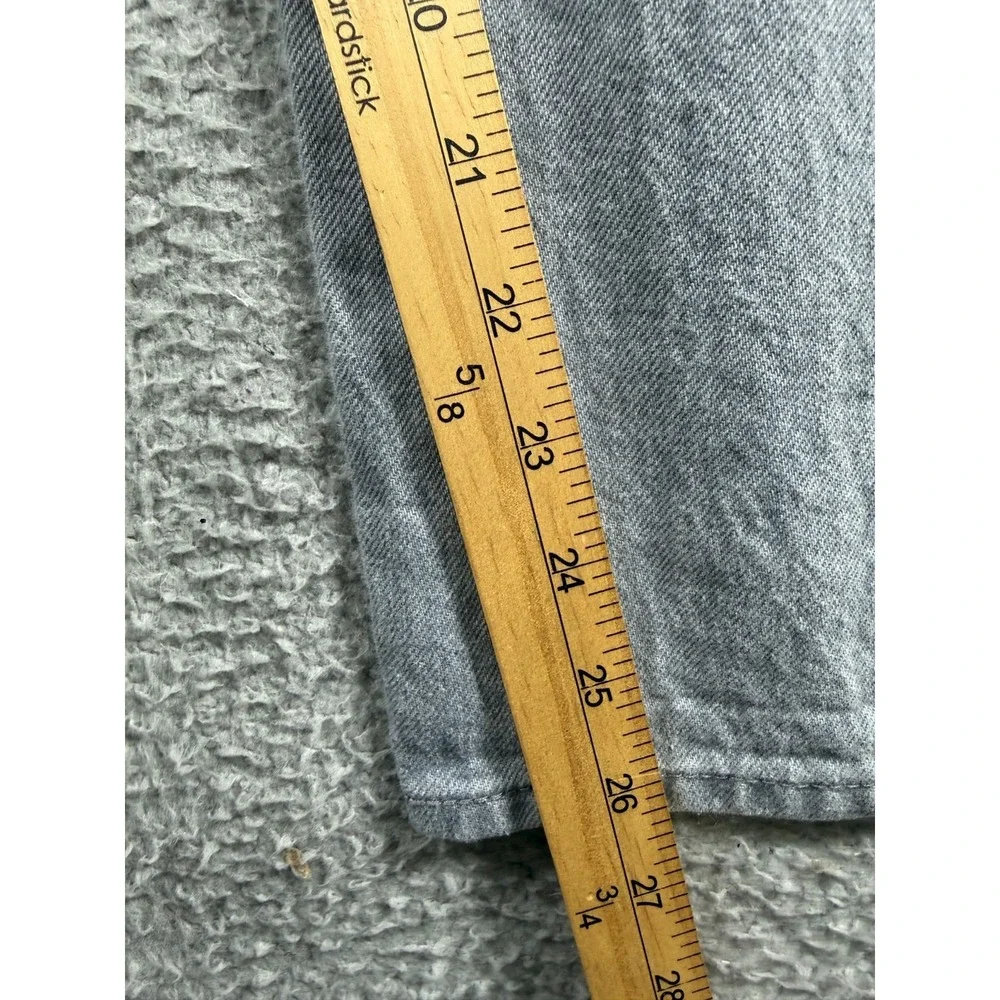 Levi's 501 Original Fit Jeans Men's 34x26 Gray Denim Button Fly Straight Leg